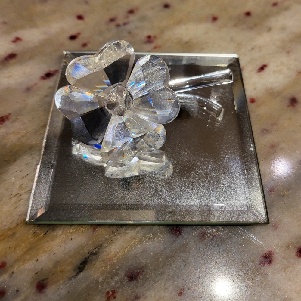 Swarovski Four-leaf Clover w Mirror